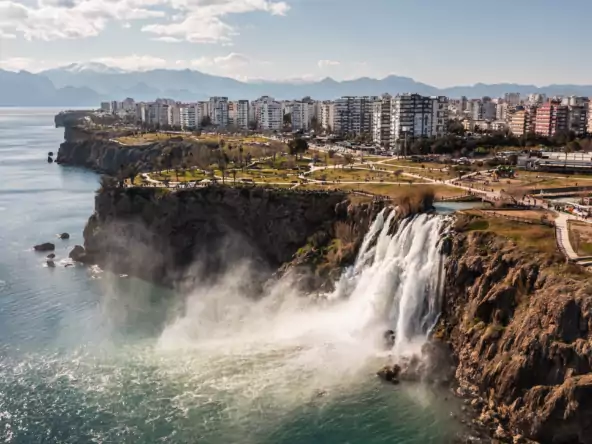 Lower Duden Waterfalls in Antalya
